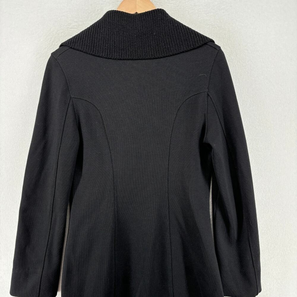 JAN & CARLOS Blazer 40 Merino Wool Stretch Two Button Jacket Black Italy VTG - Picture 5 of 16